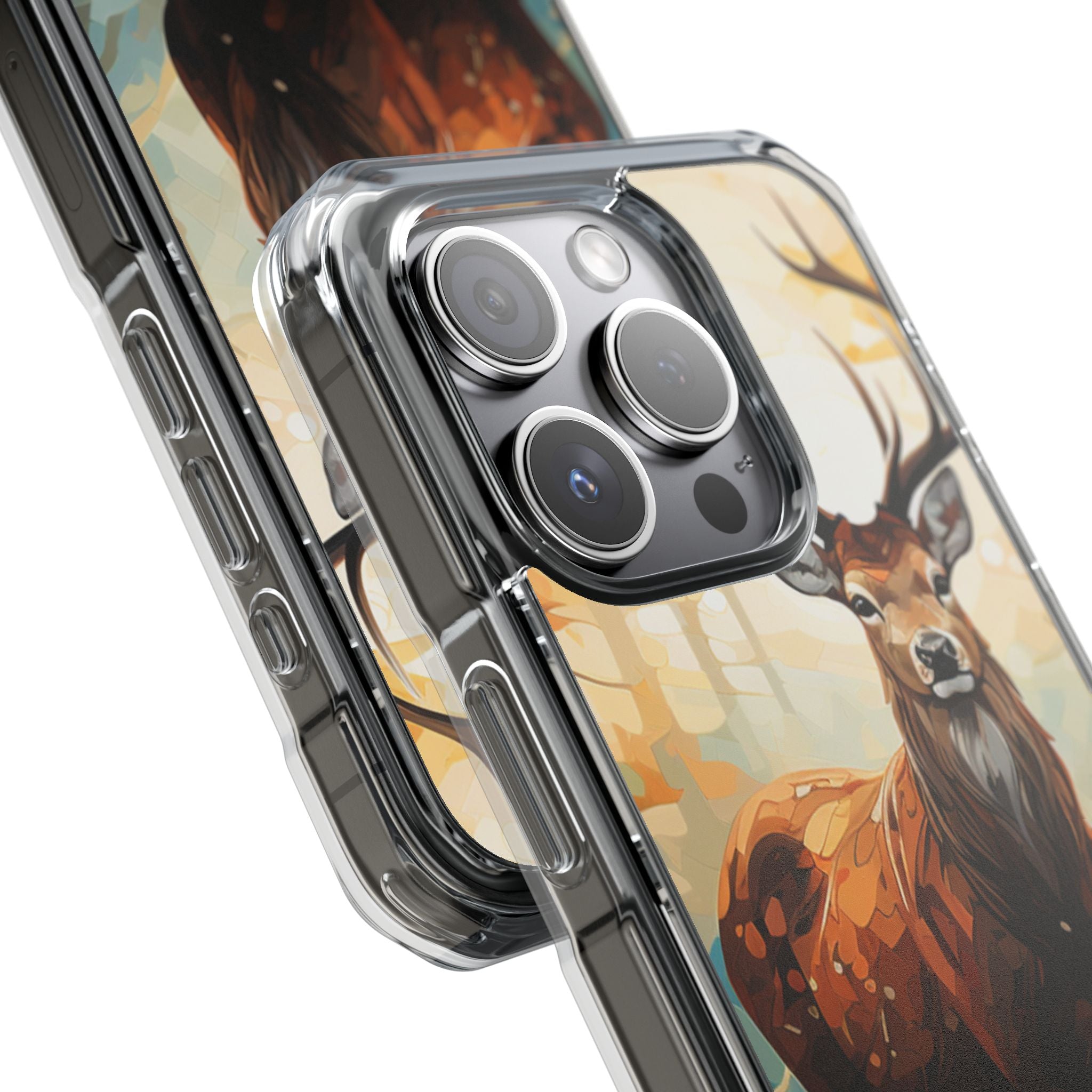 Glowing Stag iPhone 15 Pro Case - Impact - CASE•BOB