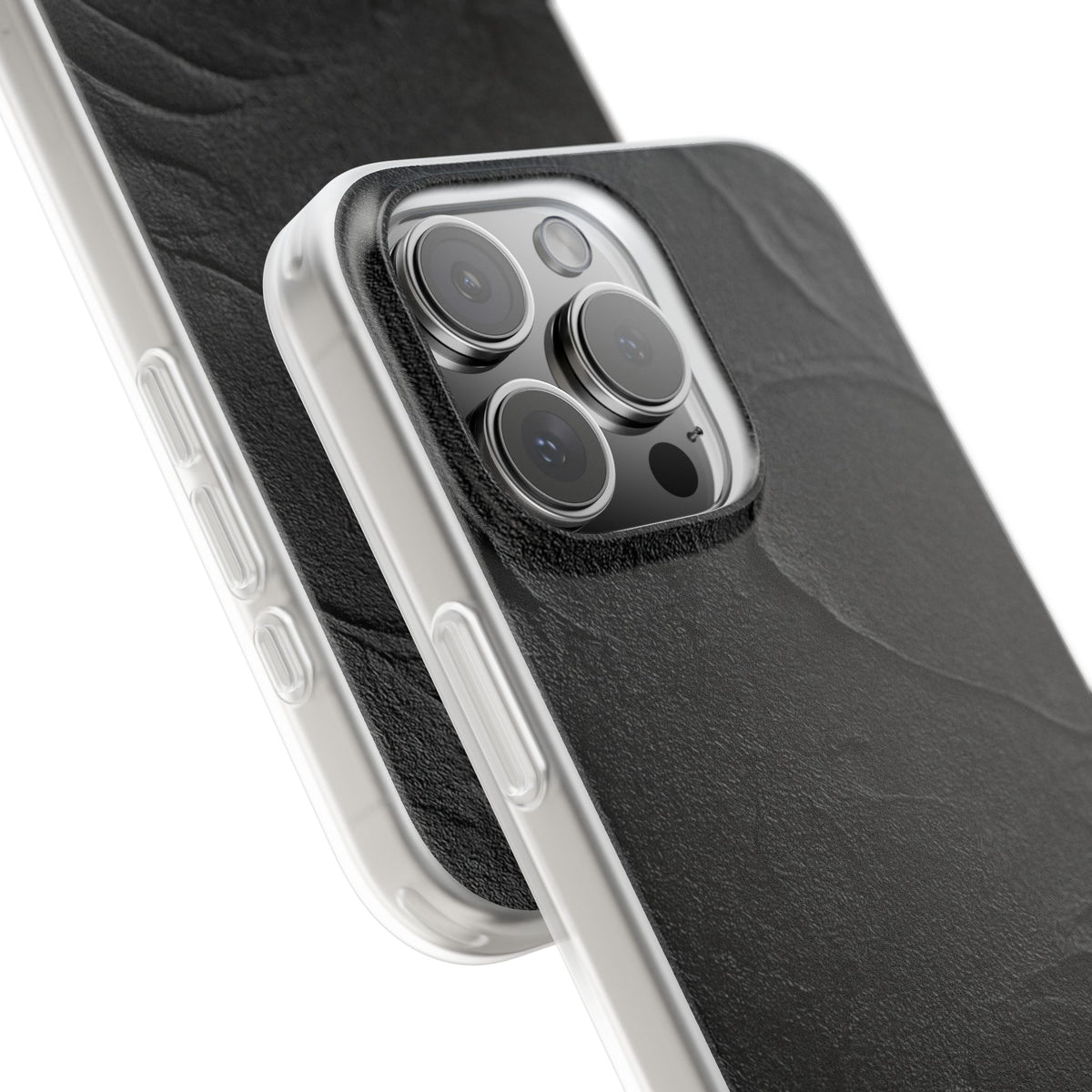 Obsidian Stucco Relief · Lite Phone Case for iPhone ·  Black