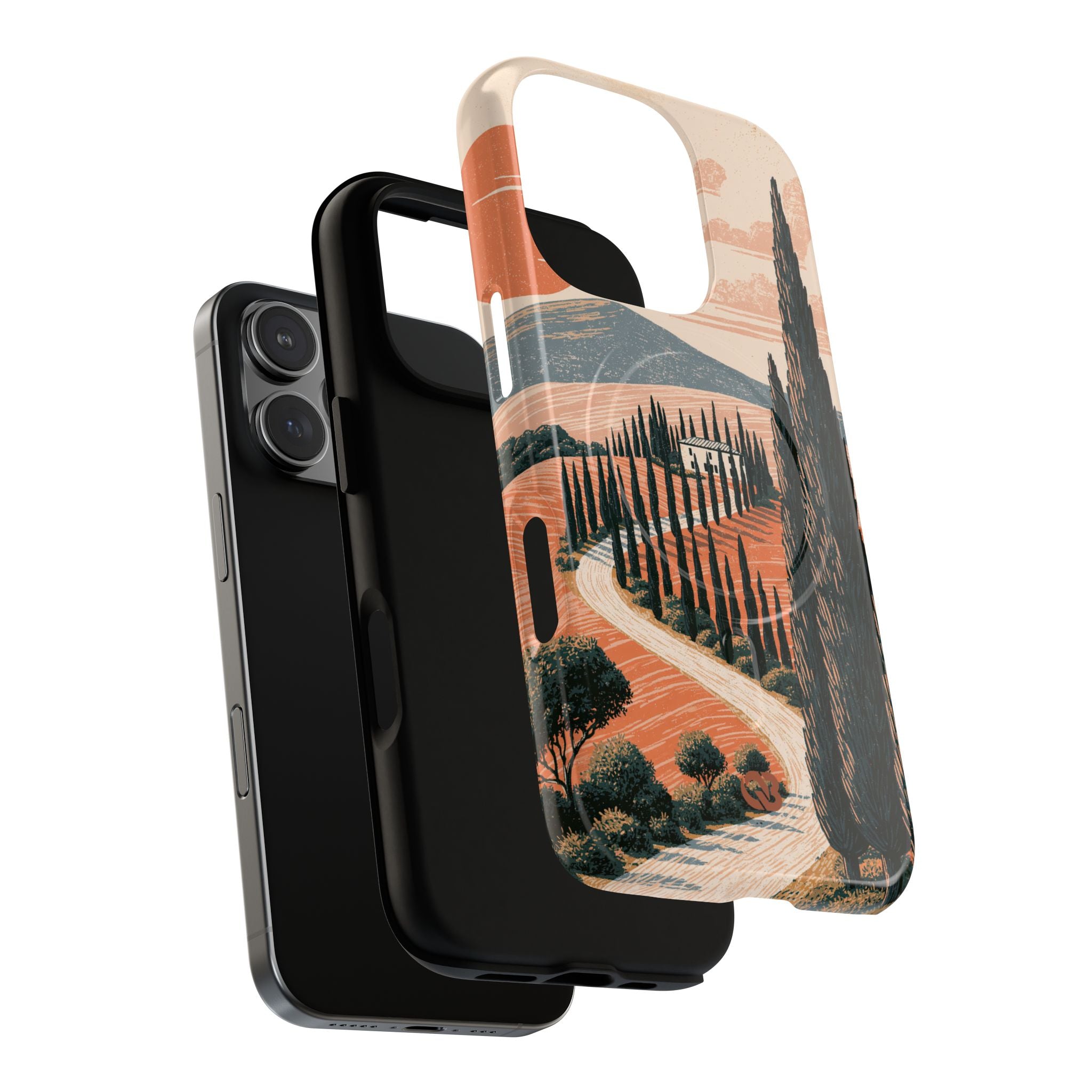 Orange Tough 2.0 Magsafe Phone Case for iPhone - Terracotta Ridge Trail