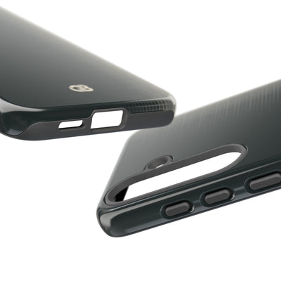 Grey Tough Phone Case for Samsung - Charcoal Tech Grid
