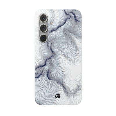 White Lite Phone Case for Samsung - Nordic Ridge Topo