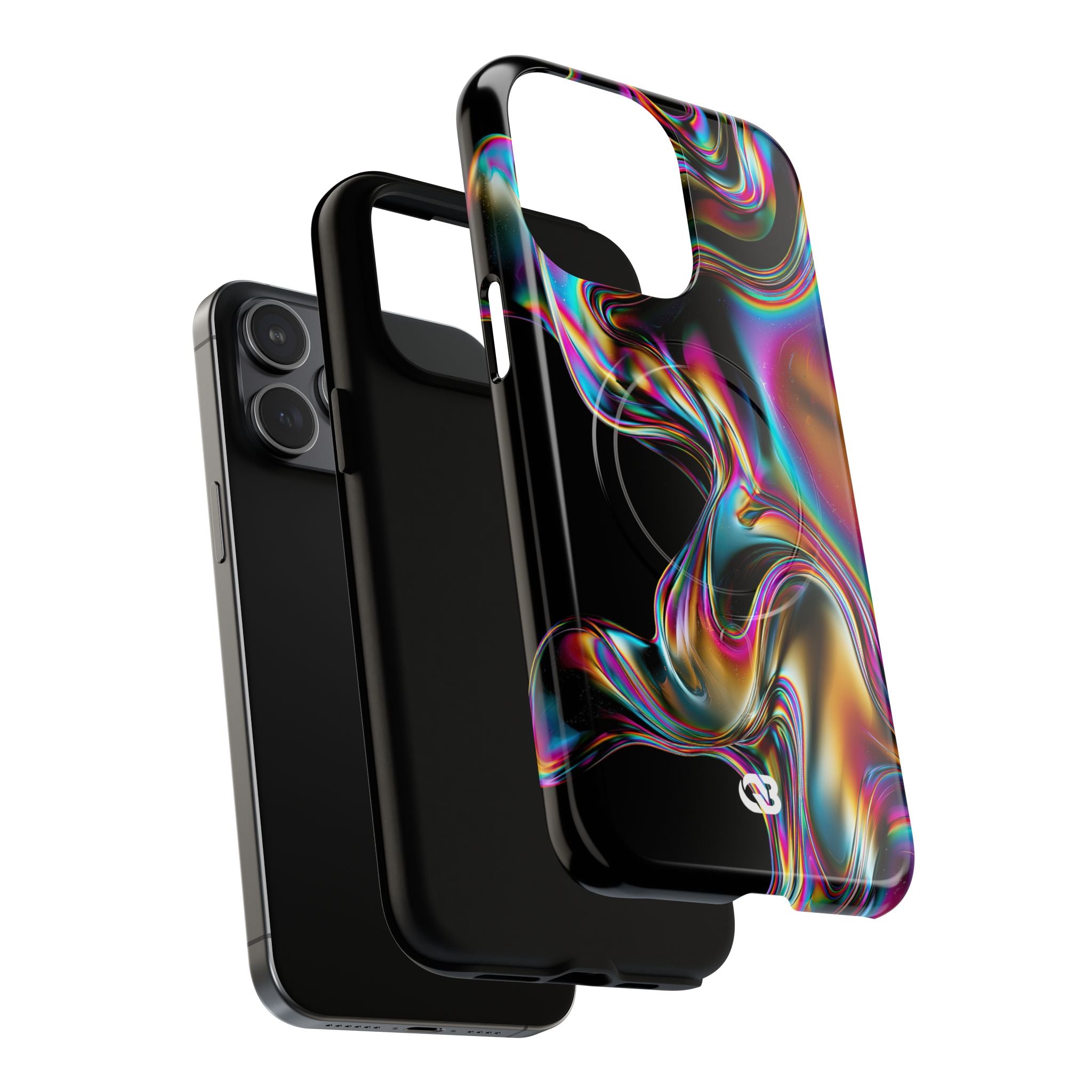 Purple Tough 2.0 Magsafe Phone Case for iPhone - Liquid Neon Chrome