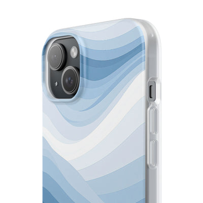 Blue Lite Phone Case for iPhone - Glacial Indigo Flow