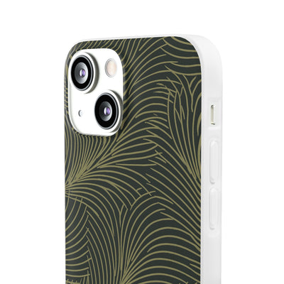 Midnight Palm Frond · Lite Phone Case for iPhone ·  Green