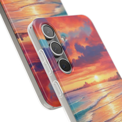 Crimson Shore Horizon · Soft Handyhülle für Samsung