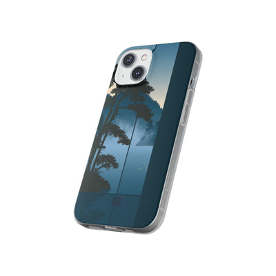 Blue Lite Phone Case for iPhone - Kyoto Mist Pine