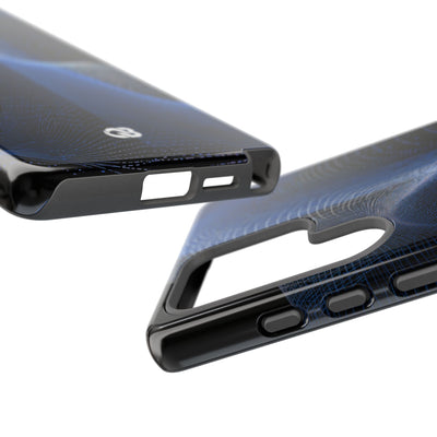 Blue Tough Phone Case for Samsung - Electric Blue Flux