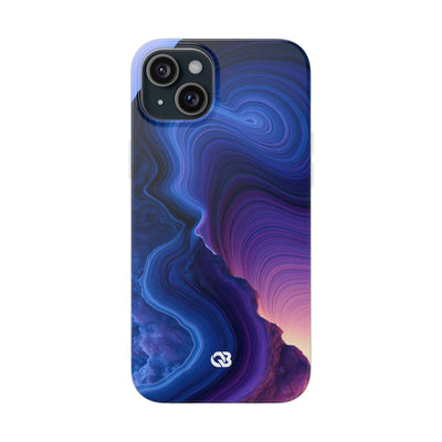 Radiant Strata · Lite Phone Case for iPhone ·  Blue