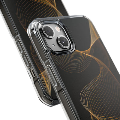 Gold Impact MagSafe Phone Case for iPhone - Burnished Bronze Helix