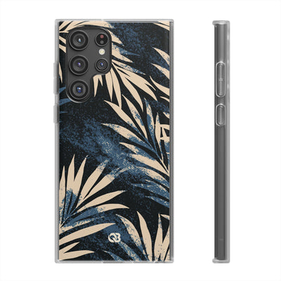 Blue Lite Phone Case for Samsung - Midnight Indigo Palm