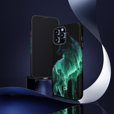 Nordic Aurora Fox · Tough Phone Case for iPhone · Teal