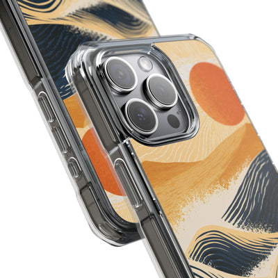 Blue Impact MagSafe Phone Case for iPhone - Kyoto Cresting Tide