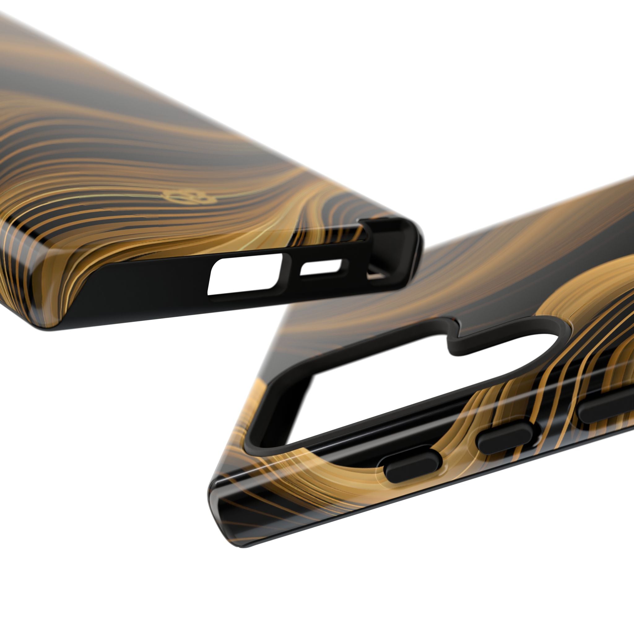 Gold Tough Phone Case for Samsung - Molten Copper Strands