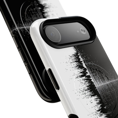 Black Tough 2.0 Magsafe Phone Case for iPhone - Static Signal Split