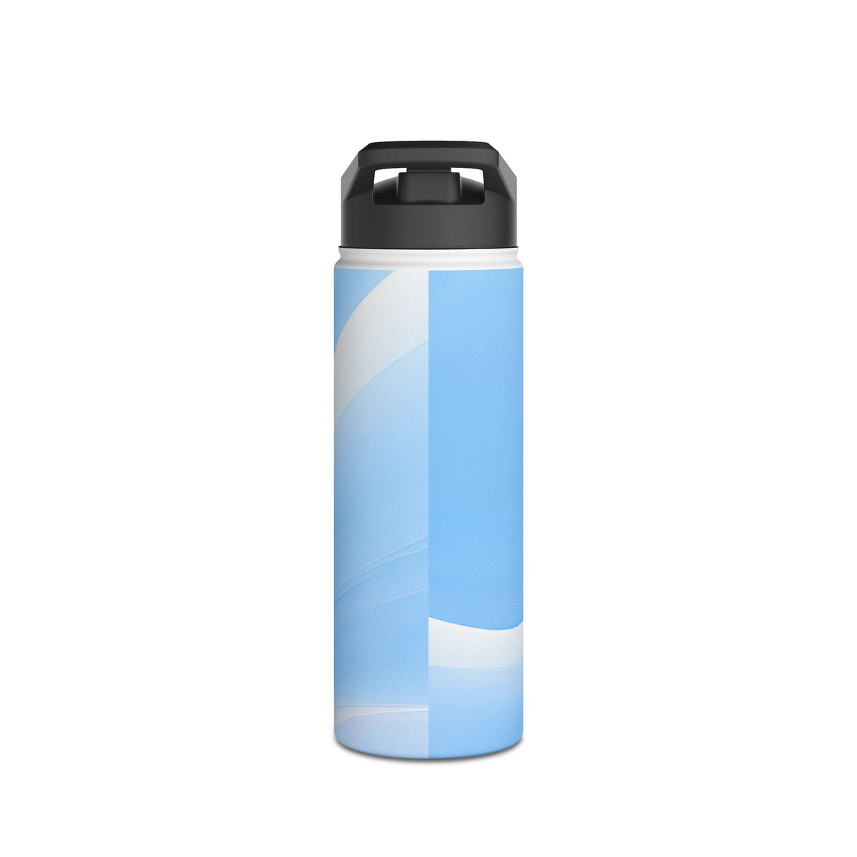 Glacial Contour Flow · Insulated Water Bottle · Blue