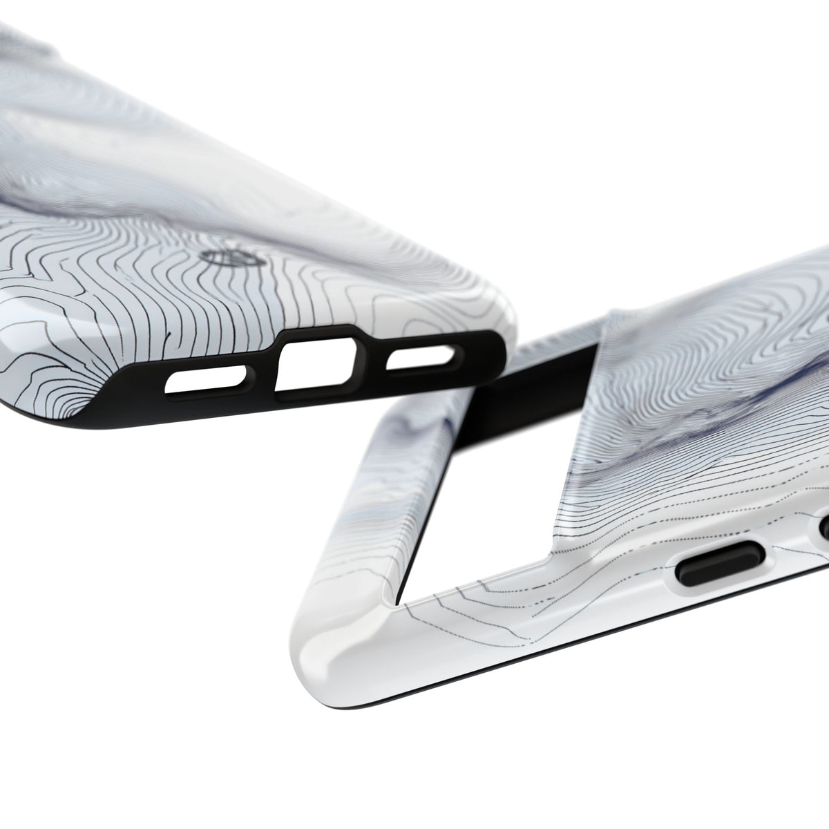 Nordic Ridge Contour · Tough Phone Case for Pixel ·  White