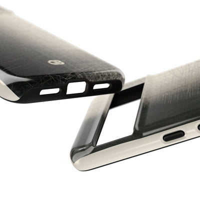Beige Tough Phone Case for Google Pixel - Brutalist Graphite Grid