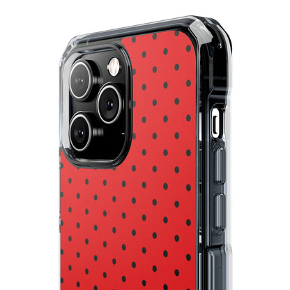 Crimson Punktmatrix iPhone 14 Pro Max Case - Impact