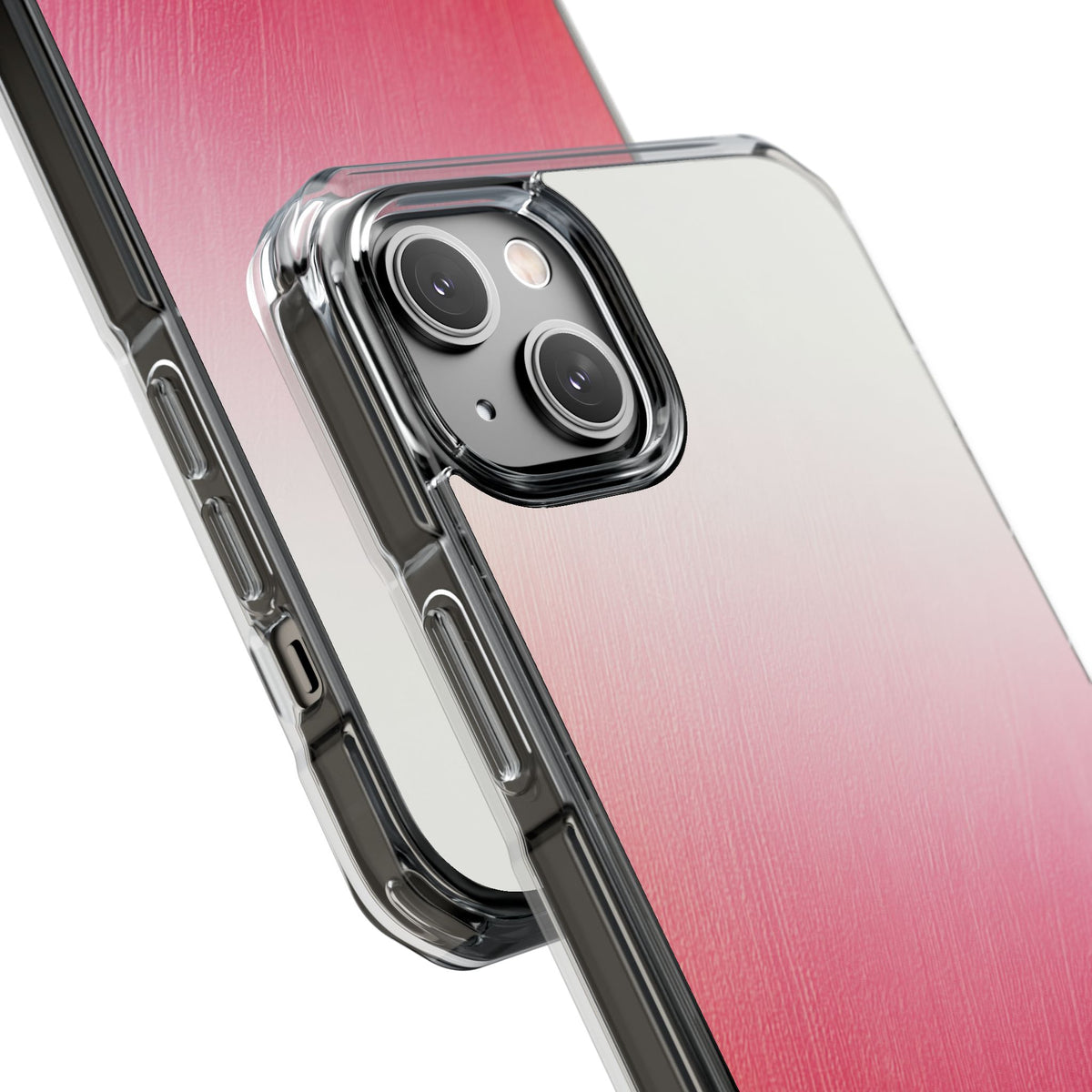 Rose Haze · Clear Impact Magnetic Phone Case for iPhone · Pink