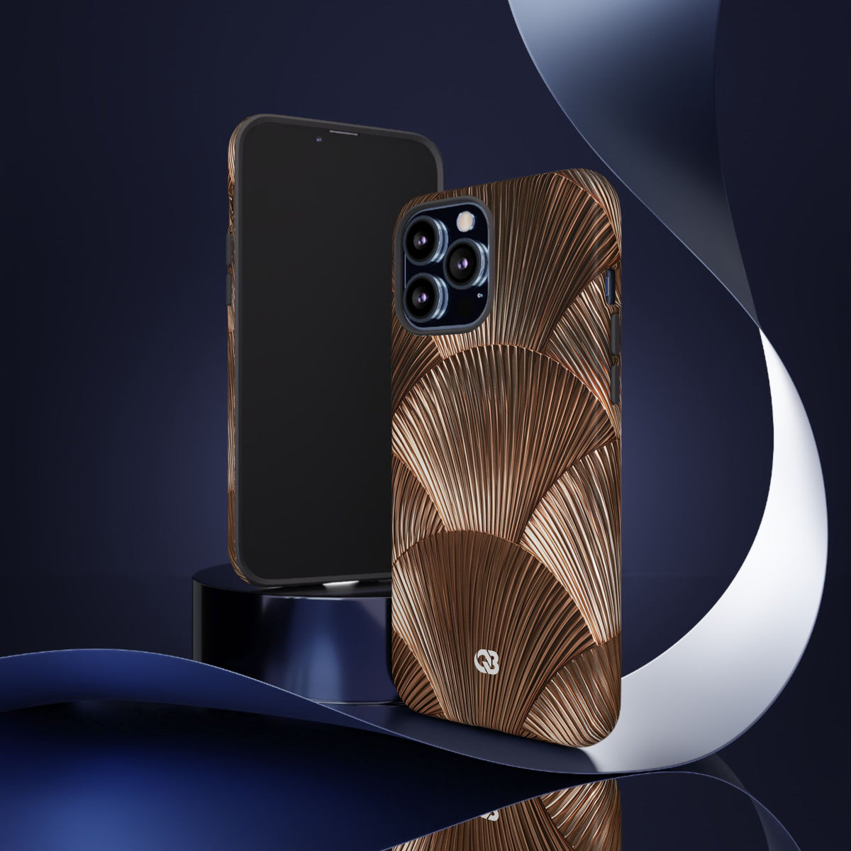 Rose Gilded Fan · Tough Phone Case for iPhone · Gold