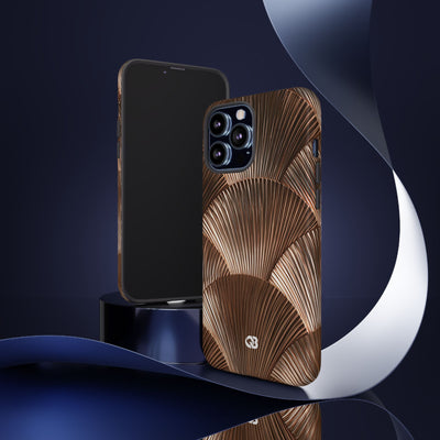 Rose Gilded Fan · Tough Phone Case for iPhone · Gold