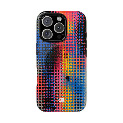 Chromatic Halftone Grid · Tough 2.0 Magnetic Phone Case for iPhone · Blue