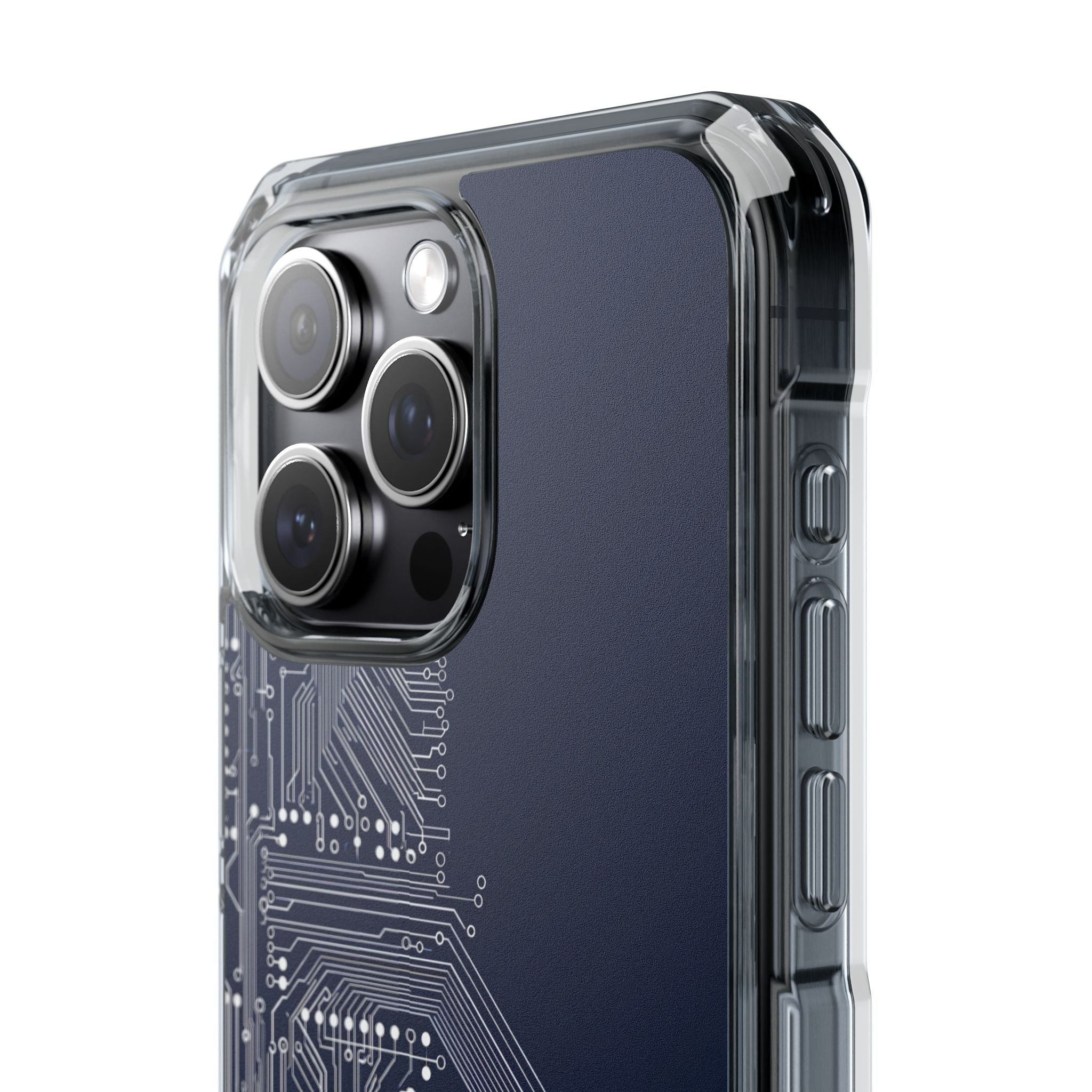 Blue Impact MagSafe Phone Case for iPhone - Cobalt Data Stream