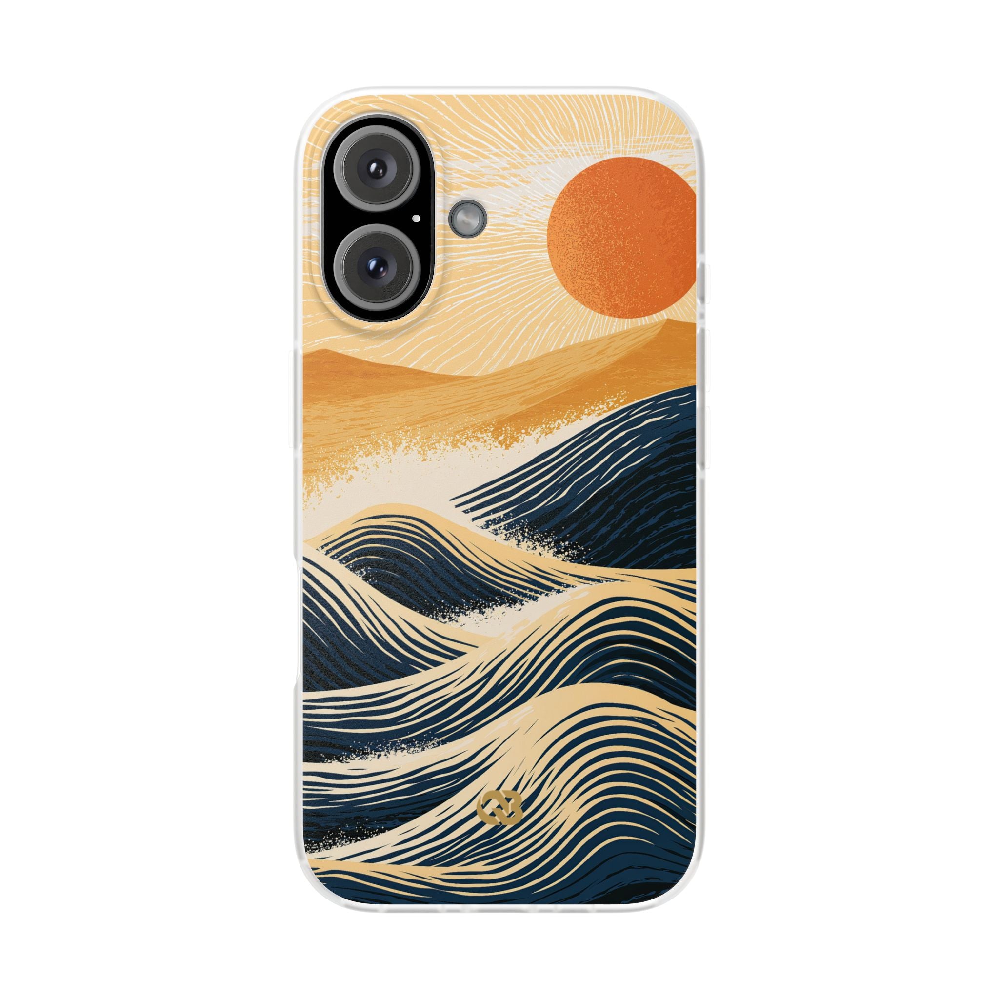 Blue Lite Phone Case for iPhone - Kyoto Cresting Tide