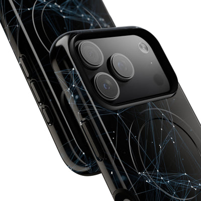 Black Tough 2.0 Magsafe Phone Case for iPhone - Arctic Neural Mesh