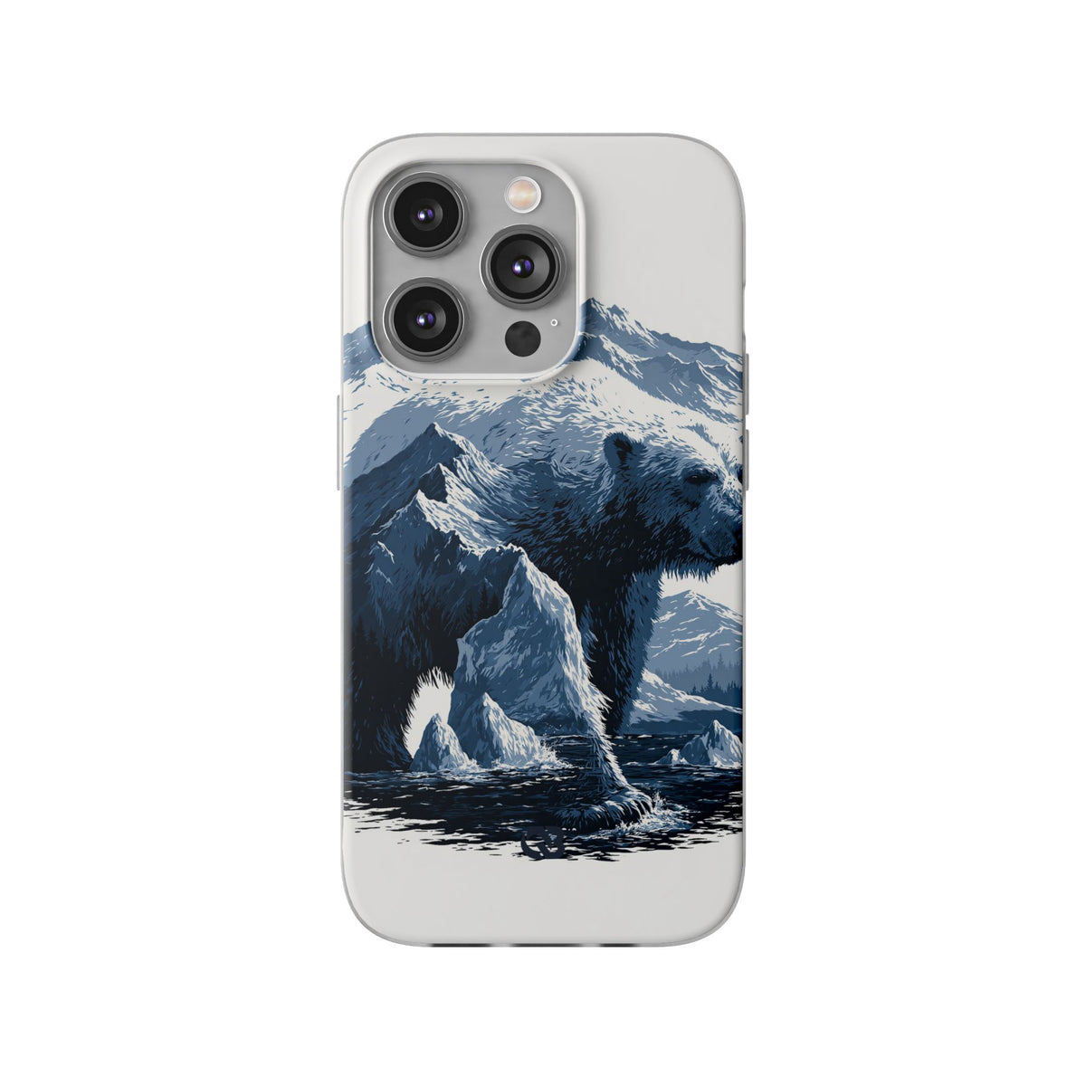 Fjord Summit Bear · Lite Phone Case for iPhone ·  Blue