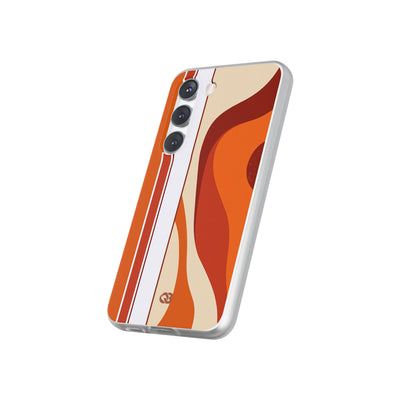 Orange Lite Phone Case for Samsung - Terracotta Metro Line