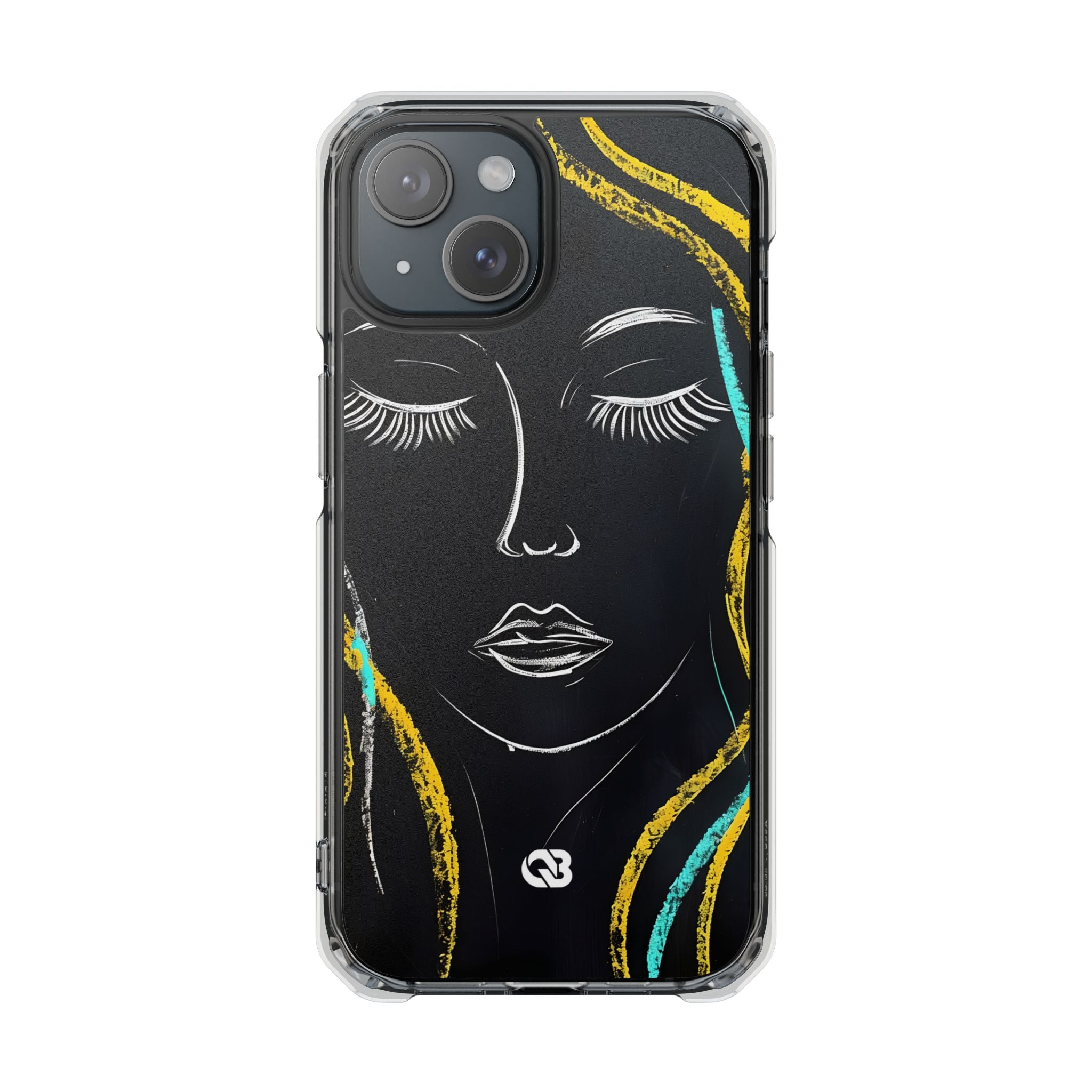 Obsidian Chalk Portrait · Impact Handyhülle für iPhone · Magsafe