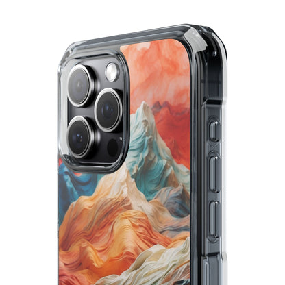 Fabric Peaks Cream iPhone 15 Pro Max Case - Impact