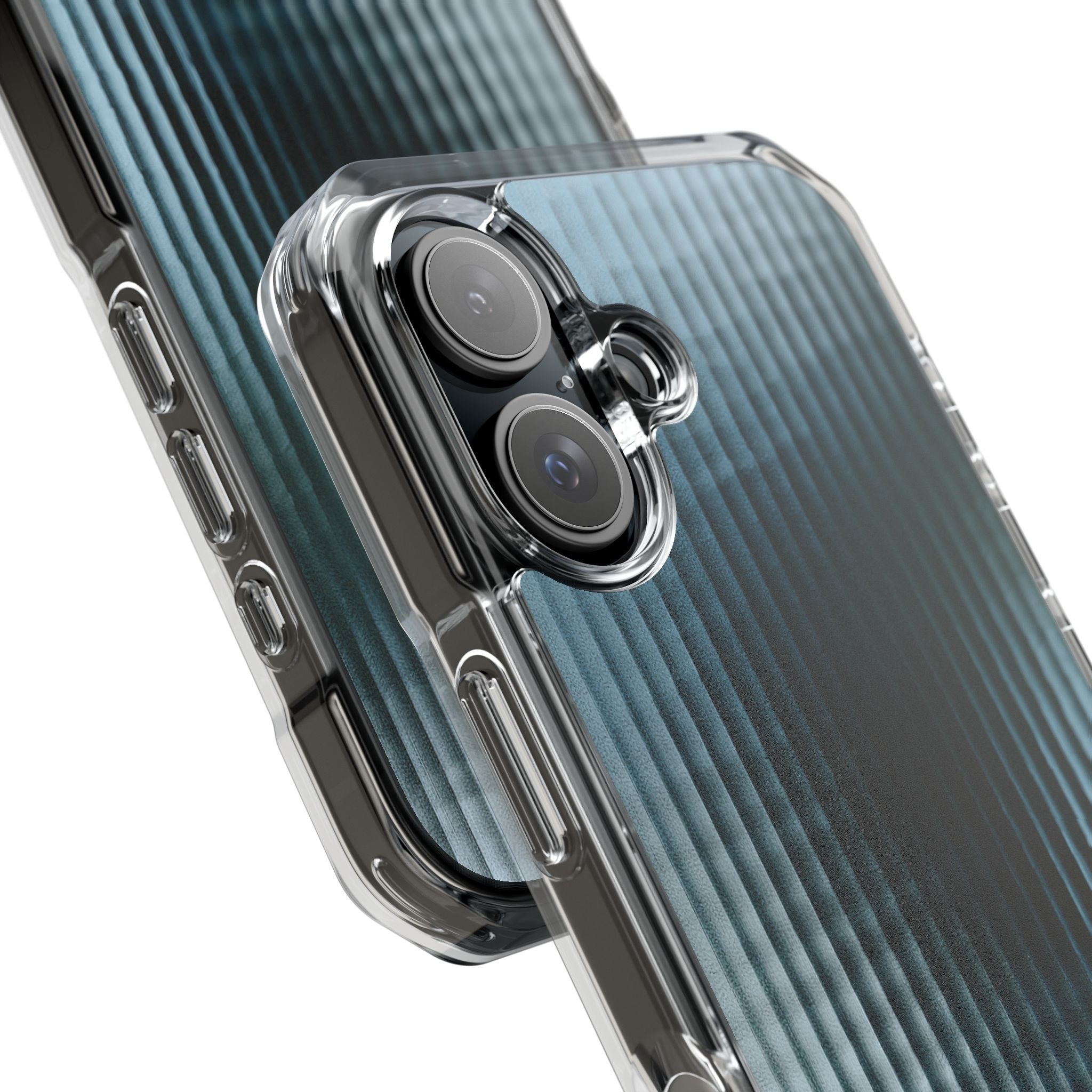 Blue Impact MagSafe Phone Case for iPhone - Glacial Reeded Glass