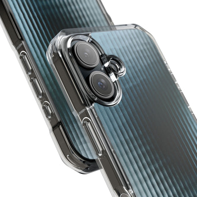Blue Impact MagSafe Phone Case for iPhone - Glacial Reeded Glass