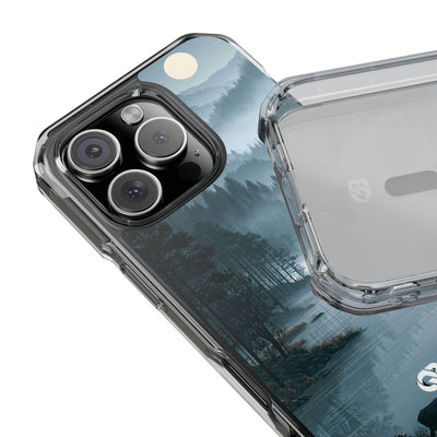Silent Nordic Fjord · Clear Impact Magnetic Phone Case for iPhone · Blue