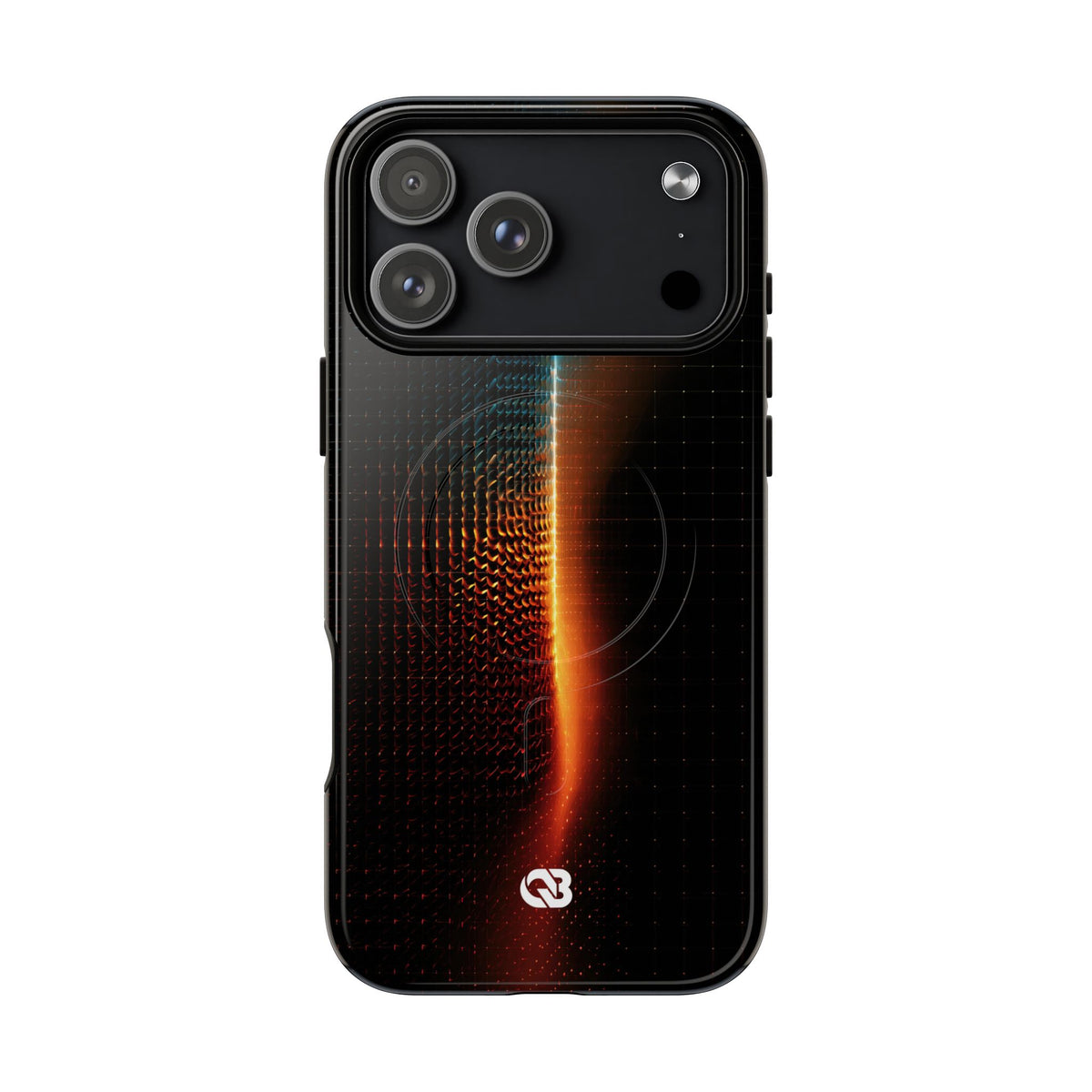 Luminous Refraction Grid · Tough 2.0 Magnetic Phone Case for iPhone · Black