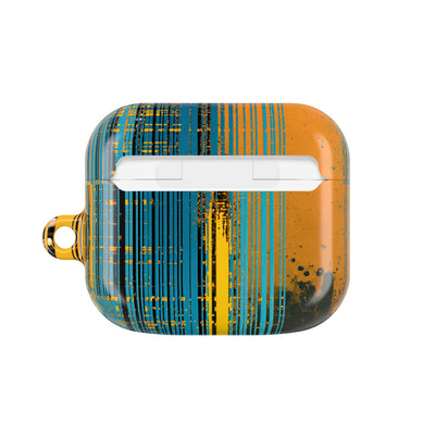 Cyber Glitch Stream · Hard Case for AirPods & AirPods Pro · Teal