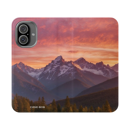 Mountain Bloom Twilight - iPhone 16 Case - Lompakko