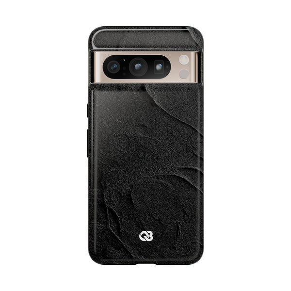 Obsidian Stucco Relief · Tough Phone Case for Pixel ·  Black