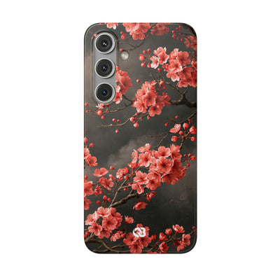 Dark Sakura Nocturne · Lite Phone Case for Samsung · Black