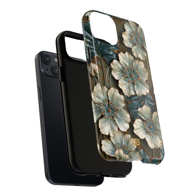 Gilded Blossom Reverie · Tough 2.0 Magnetic Phone Case for iPhone · Teal