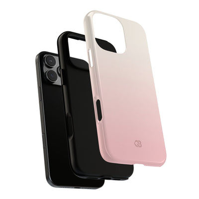 Pink Tough Phone Case for iPhone - Frosted Blush Horizon