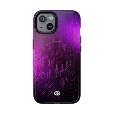 Violet Cyber Circuit · Tough 2.0 Magnetic Phone Case for iPhone · Purple