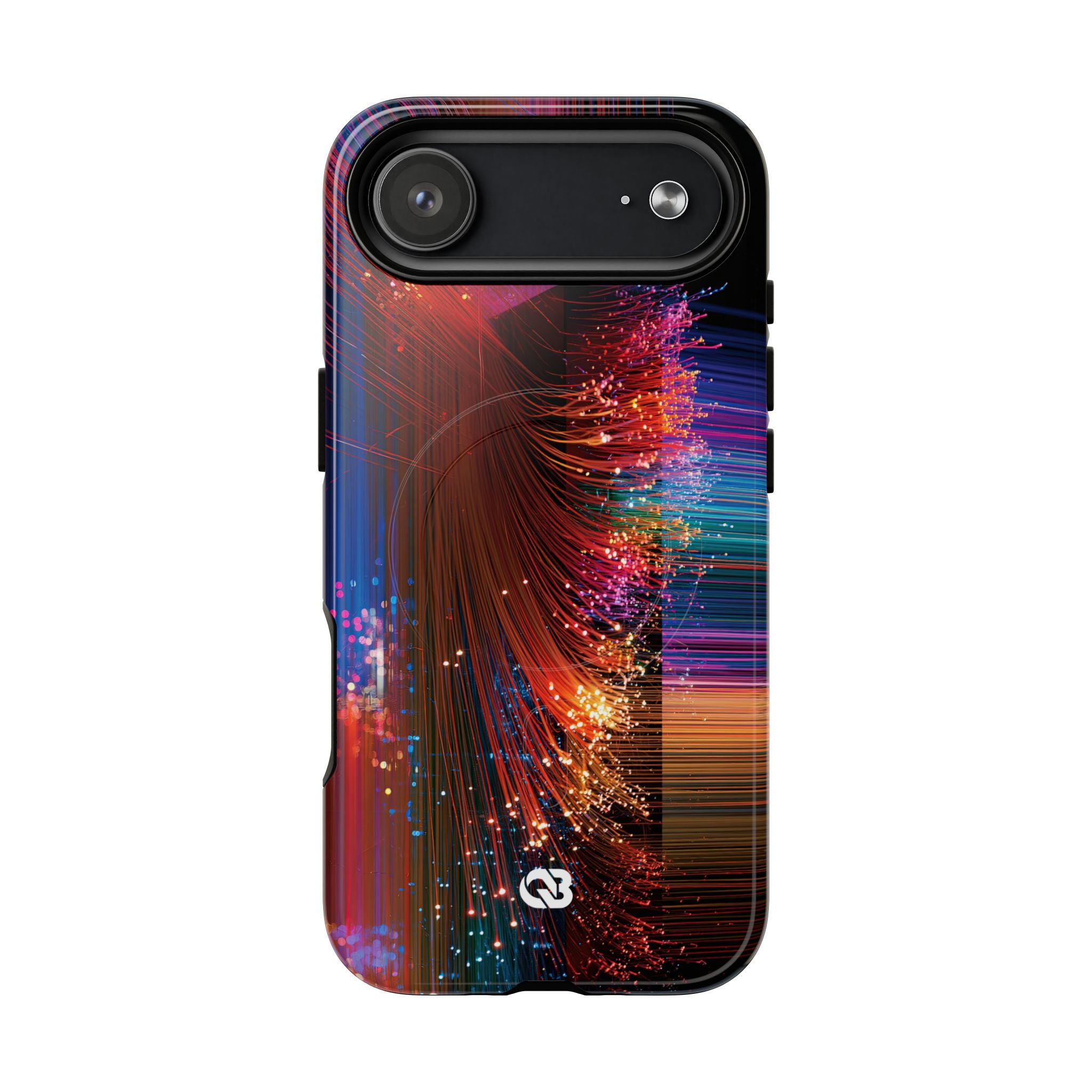 Black Tough 2.0 Magsafe Phone Case for iPhone - Cyber Optic Streak