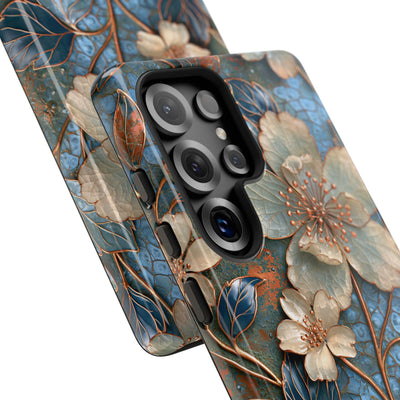 Gilded Blossom Reverie · Tough Phone Case for Samsung · Teal