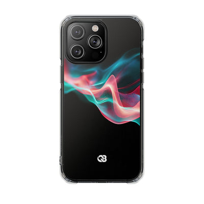 Digital Frequency · Clear Impact Magnetic Phone Case for iPhone · Black