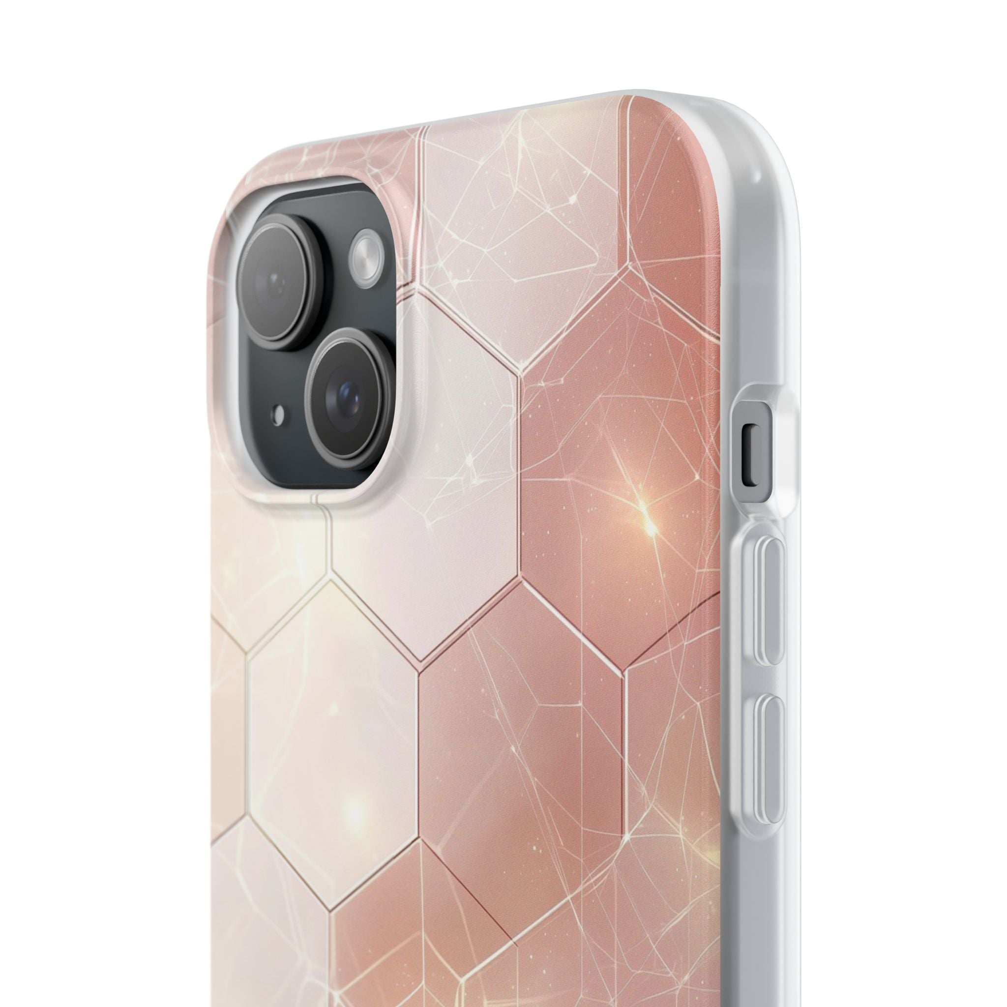 Honeycomb Glow iPhone 15 Plus Case - Soft