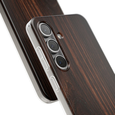 Brown Lite Phone Case for Samsung - Burnished Mahogany Grain