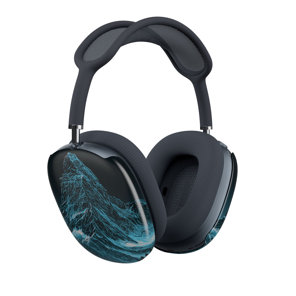 Glacial Alpine Peak · Hard Case for AirPods Max · Blue